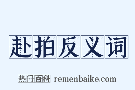 赴拍反义词是什么意思的图片